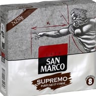 San marco café moulu supremo  intensité 8 2x250g - 500g