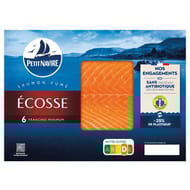 Petit navire saumon fumé Ecosse 6 tranches minimum 180g