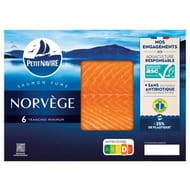 Petit navire saumon fumé Norvège 6 tranches minimum 180g
