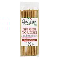 Gusti amo bio gressins torinesi à l'huile d'olive bio 120g