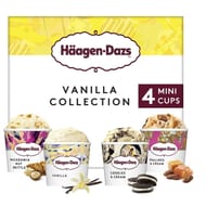 Haagen dazs 4 mini pot vanilla collection 380ml 321g