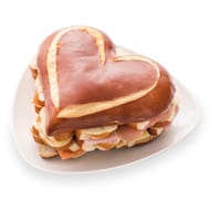 Coeur garni 20 toasts ( saumon fumé, jambon cuit, bacon ) 520g