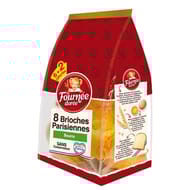 La Fournée Dorée brioches parisiennes pur beurre 6 + 2 offertes 360g