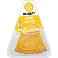 Carrefour bon appétit  tarte au citron 110g