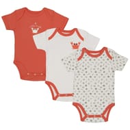 Lot de 3 bodies manches courtes bébé Influx LITTLE KRAB 24 MOIS