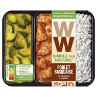 WW poulet basquaise riz basmati et courgettes 300g