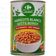 Carrefour classic' haricots blancs à la tomate 400g