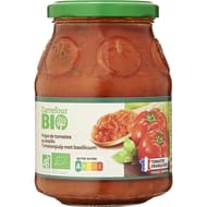 Carrefour bio pulpe de tomates au basilic bio 400g