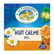 La tisanière nuit calme miel x20s - 30g