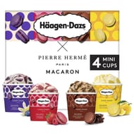 Haagen-Dazs 4 mini pots macaron Pierre Hermé 380ml 332g