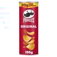 Pringles org original 175 +20 g