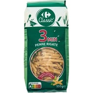 Carrefour classic' pates penne rigate 500g