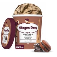 Haagen Dazs pot macaron double chocolat ganache 420ml 364g