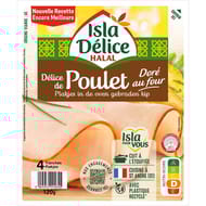 Isla Délice délice de poulet doré au four halal 4 tranches 120g
