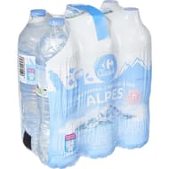 Carrefour classic' eau minérale naturelle des Alpes 6x1l