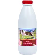 Carrefour extra lait de montagne entier 1 l
