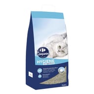 Carrefour litière pour chat hygiène non agglomérante 13.4l