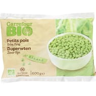 Carrefour bio petits pois très fins bio 600g