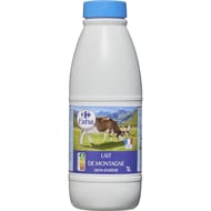 Carrefour extra lait de montagne demi écrémé 1l
