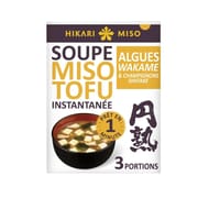 Hikari miso soupe miso tofu algues champignons 59g