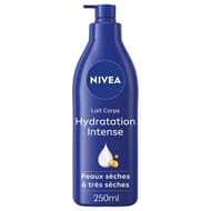 Nivea lait corps hydratation intense peaux sèches flacon pompe 250ml