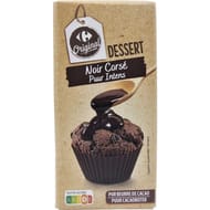 Carrefour original chocolat dessert noir corsé tablette 200g