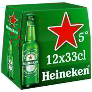 Heineken bière blonde premium 12x33cl 5%vol