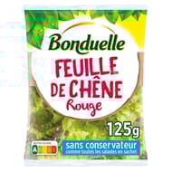 Bonduelle salade feuille de chêne rouge sachet 125g