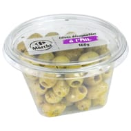 Olives dénoyautées à l'ail Carrefour 160g