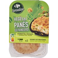 Carrefour sensation végétal pânés courgettes fromages 2x90g - 180g