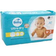 Carrefour baby couches ultra dry t3  4-9 kg x50