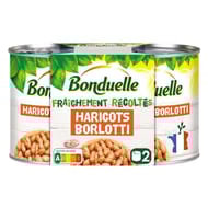Bonduelle haricots borlotti fraichement recoltes 250g