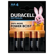Duracell piles optimum aa x4 96g