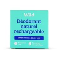 Wild recharge déodorant coton frais & sel de mer 40g