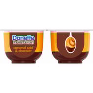 Danette double saveur caramel salé chocolat 4x125g