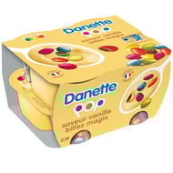 Danette pop vanille et billes 4x120g