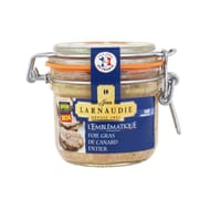 Jean larnaudie foie gras de canard entier france "l'emblématique" bocal 180g