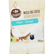 Carrefour original noix de coco râpée - 125g