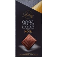 Carrefour selection tablette chocolat noir 90% cacao - 80g