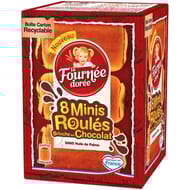 La Fournée Dorée 8 mini roulés briochés chocolat 320g