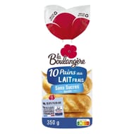 La boulangère pain au lait sans sucres ajoutée x10 - 350g