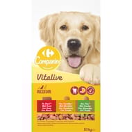 Carrefour companino croquettes pour chien adulte medium au boeuf & aux légumes - 10kg