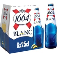 1664 Blanc bière blanche aromatisée 6x25cl 5%vol