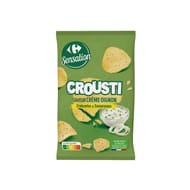 Carrefour sensation chips crousti saveur crème oignon 150g