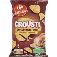 Carrefour sensation chips saveur poulet rôti 125g