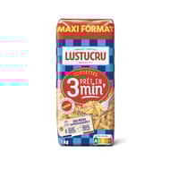 Lustucru Torsettes al dente cuisson rapide 3 minutes 1Kg