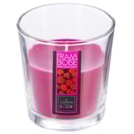 Bougie verre parfum framboise 90g