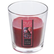 Bougie verre parfum fruits rouge 90g