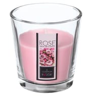 Bougie verre parfum rose 90g