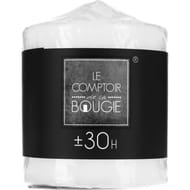 Bougie ronde coloris blanc 220 g